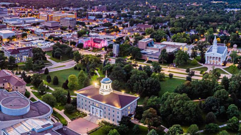 Aerial drone photo of Lawrence and Appleton