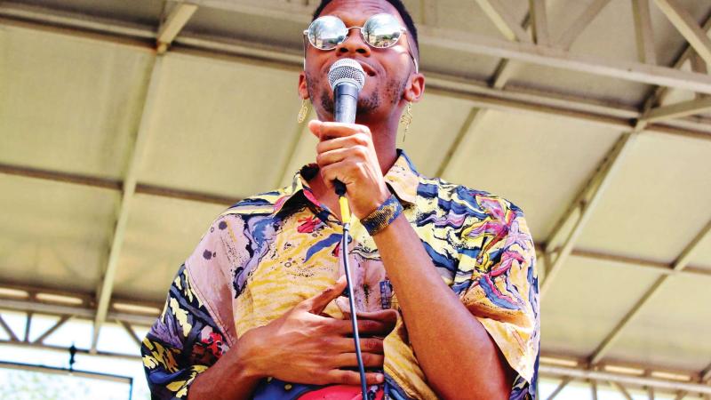Student vocalist performs at LUaRoo