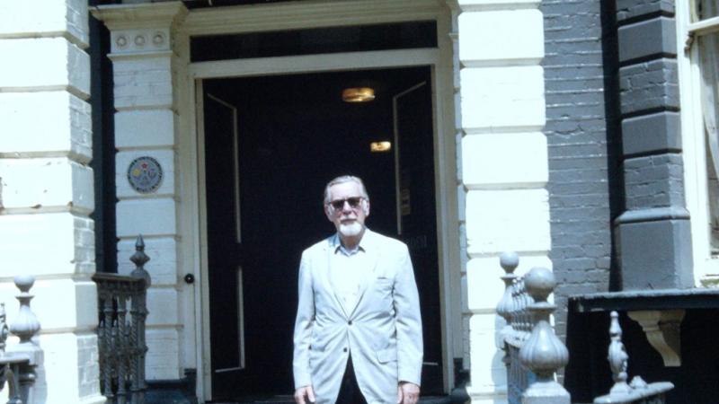 man standing in front of the Arden in London