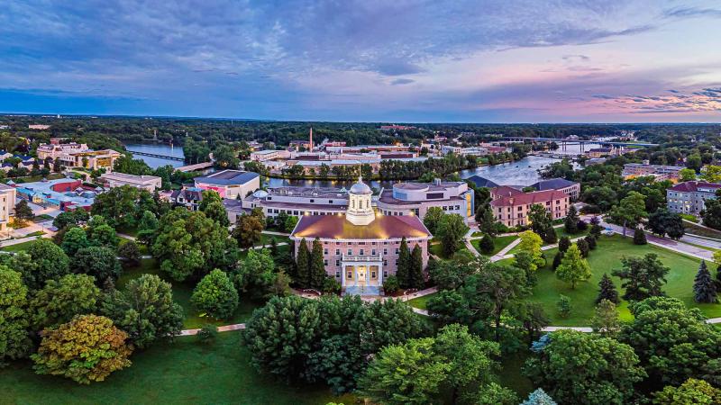 Aerial drone photo of Lawrence and Appleton