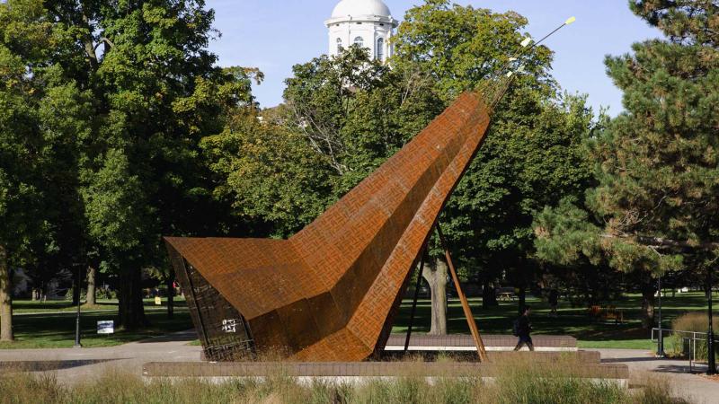 Otāēciah, a sculpture created by artist Chris Cornelius
