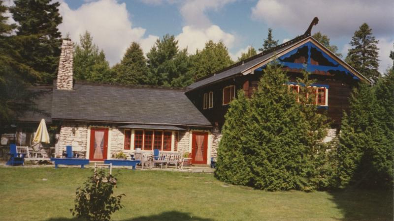 The original lodge building at Bjorklunden