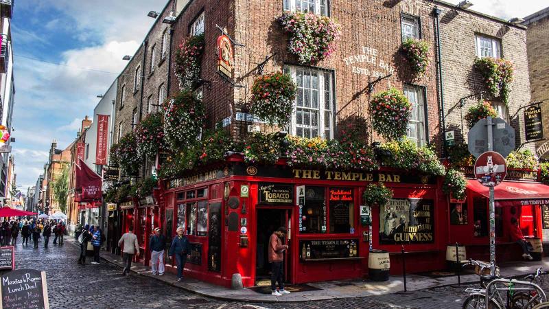 Image of a red and brick building in Ireland