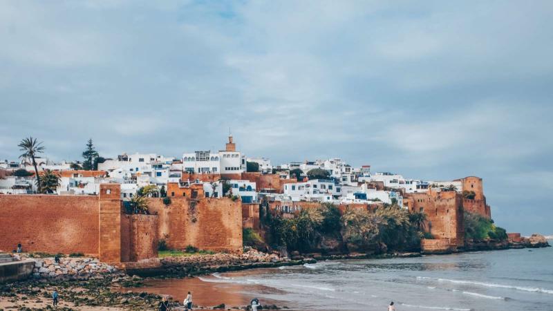 The Old Medina in Rabat Morocco from a distance