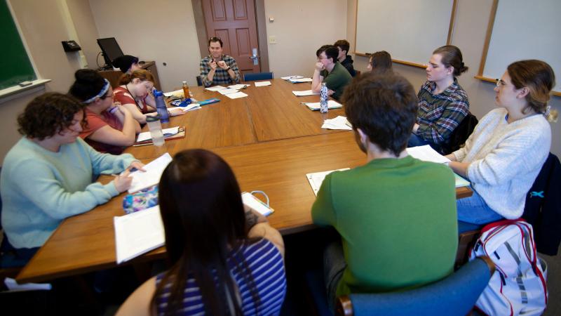 David McGlynn teaches an Advanced Creative Writing: Fiction class