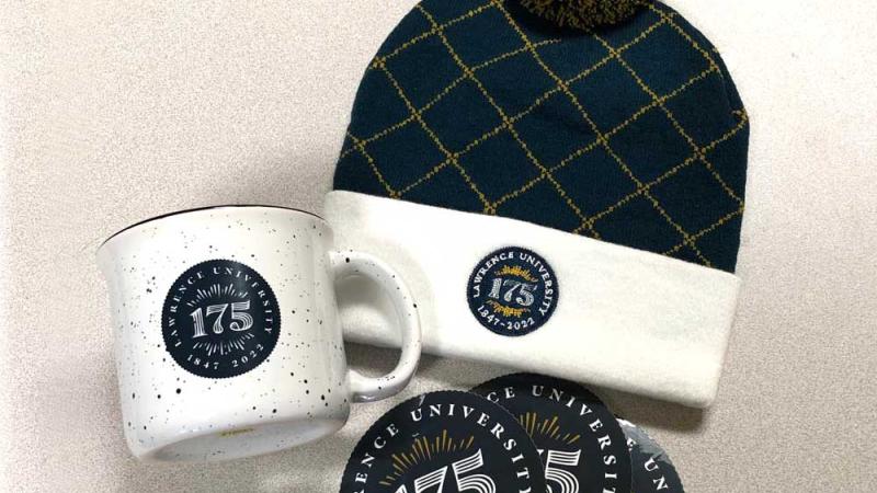 175th Anniversary beanie, mug and stickers