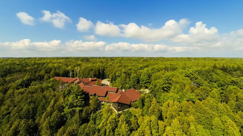 Bjorklunden Aerial of Grounds