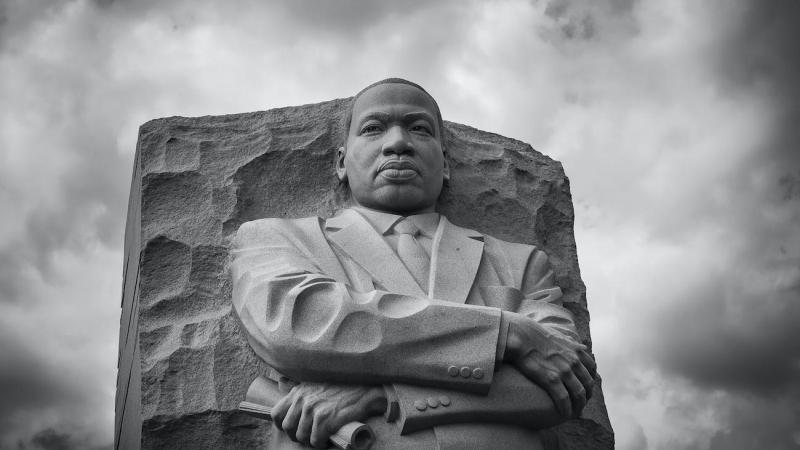 Martin Luther King Jr. Stone of Hope sculpture at MLK Memorial in Washington, D.C.