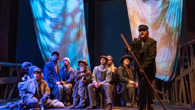 Students perform in an opera scene at Lawrence.