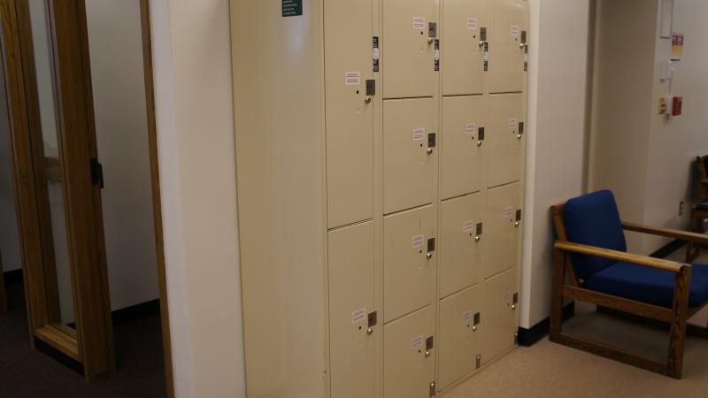 Lockers in the library