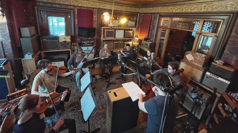 Lawrence students record at Honeytone, a studio in Neenah.