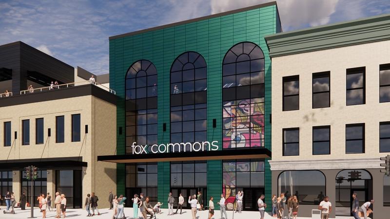 Fox Commons front perspective rendering