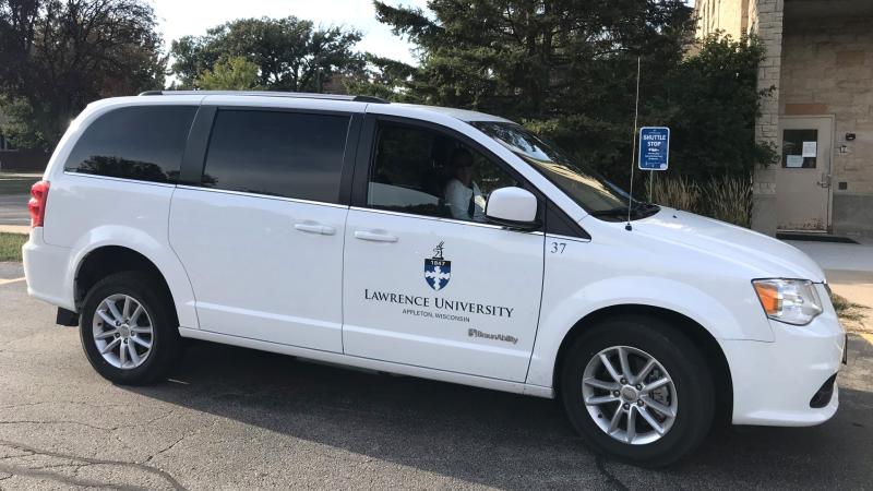 Lawrence Loop Shuttle at 1025 Admin Building