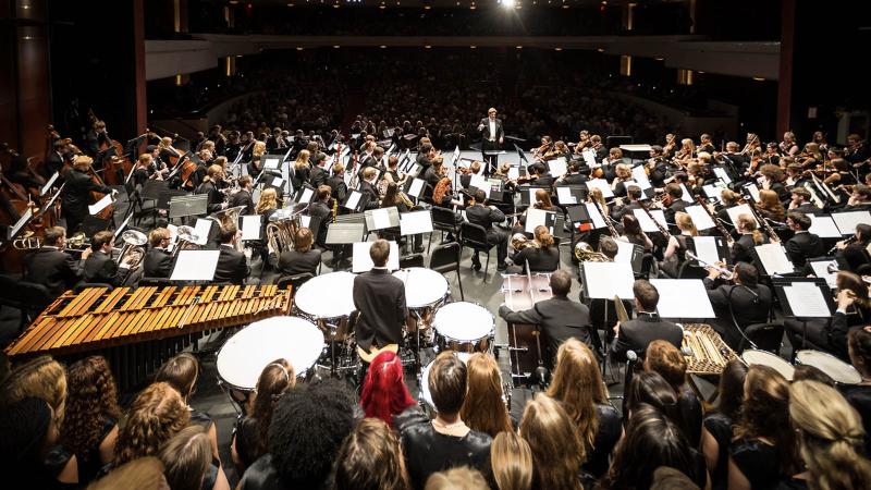 View from behind the Orchestra in the Fox Cities Performing Arts Center for Kaleidoscope 2013