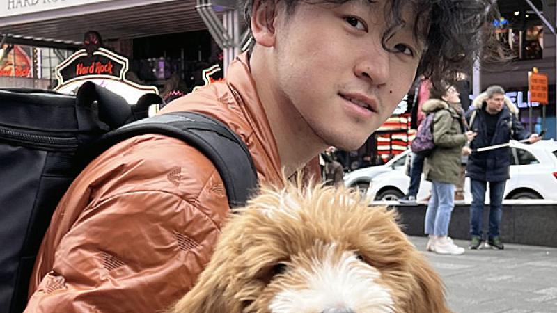 Matthew Chan '21 with dog profile pic