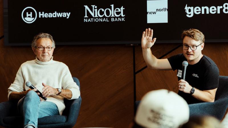 Bob Molitor, founder and host from gener8tor in Appleton Founders Series event