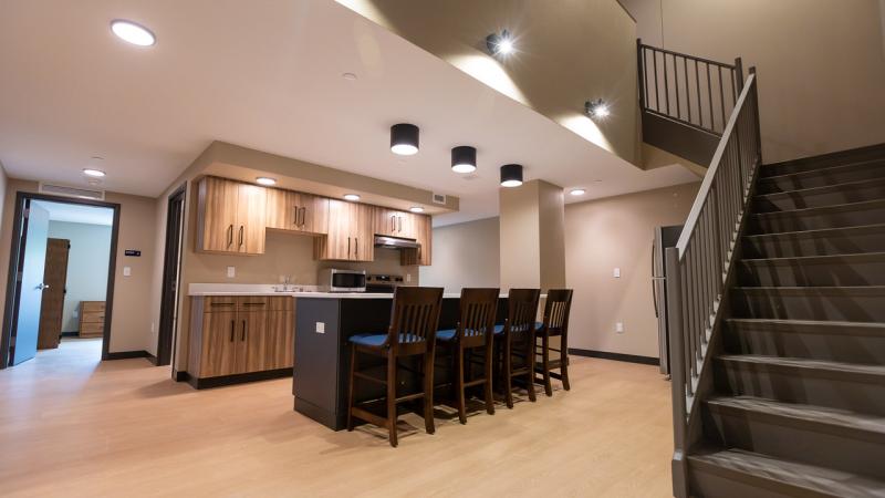 Fox Commons Lofted Apartment Kitchenette