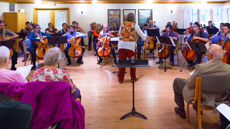 Cello concert at Björklunden 