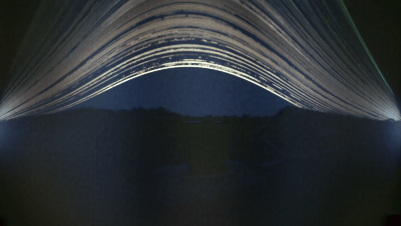 Solar can image taken over Bjorklunden solar array