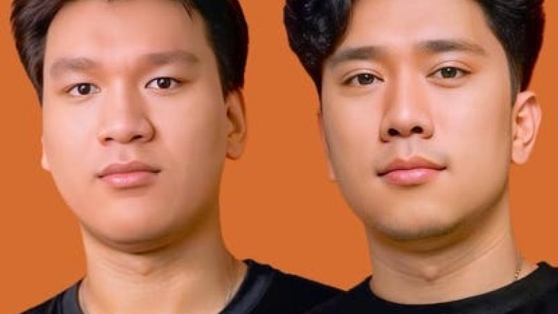 Headshots of Alec Nguyen and Austin “Hung” Nguyen  