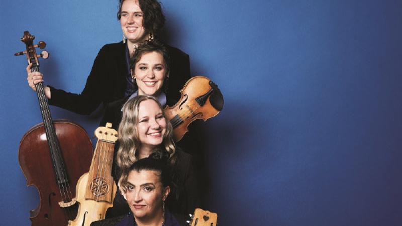 Medusa Quartet with instruments