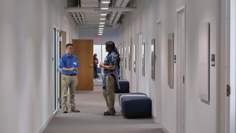 Hallway to Faculty Offices and Classrooms