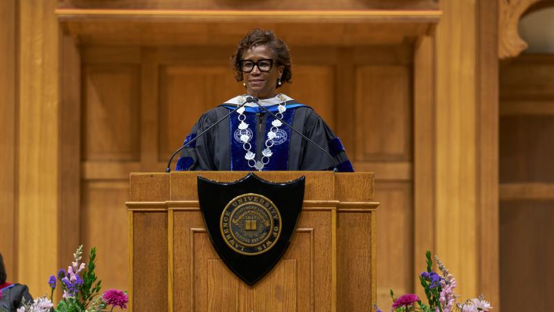 Welcome Week, President Laurie A. Carter