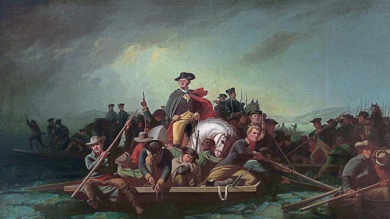 Washington Crossing the Delaware by George Caleb Bingham, oil on canvas, Chrysler Museum of Art