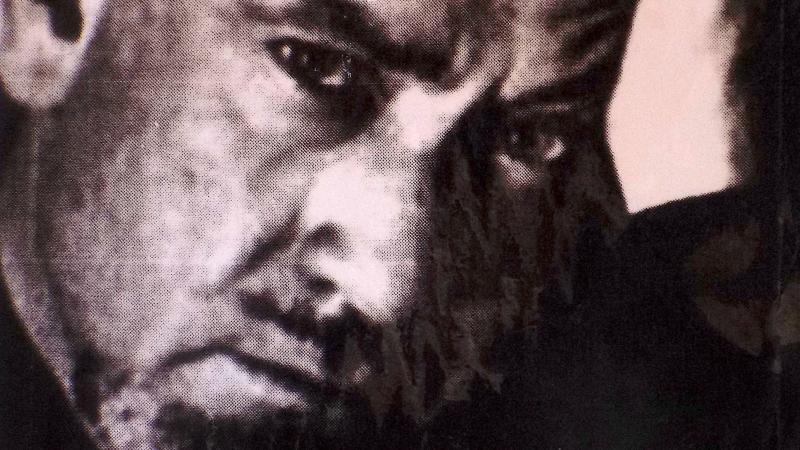 Steinbeck portrait, closeup, black and white