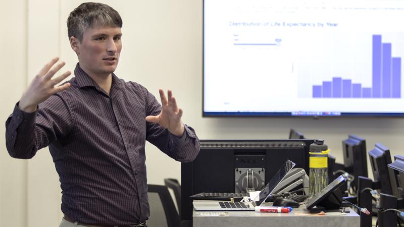 Andrew Sage, associate professor of statistics