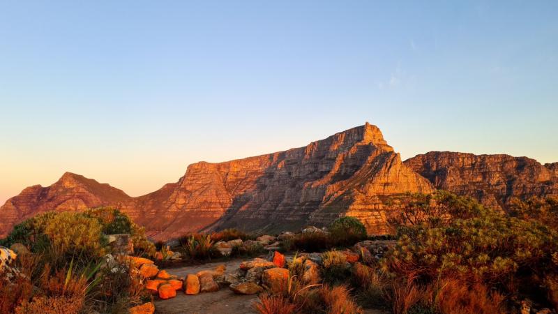 landscape of mountains 