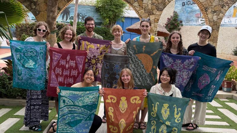 Students at Toubab Dialao following a Batik workshop.  