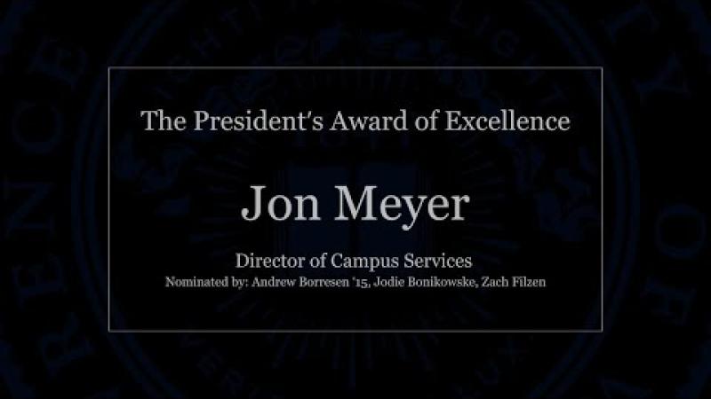 Preview image for the video "The President's Award of Excellence: Jon Meyer".