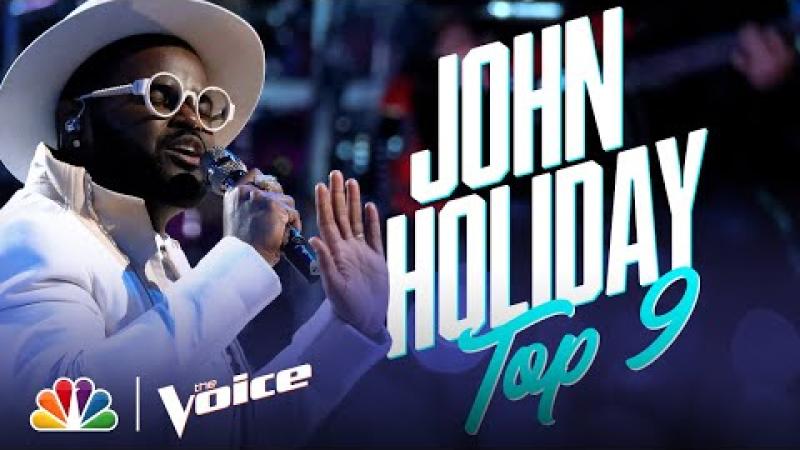 Preview image for the video "John Holiday's Signature Voice Shines on Coldplay's "Fix You" - The Voice Live Top 9 Performances".