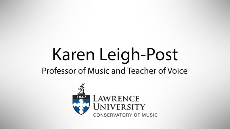 Preview image for the video "Lawrence University Conservatory | Karen Leigh-Post".