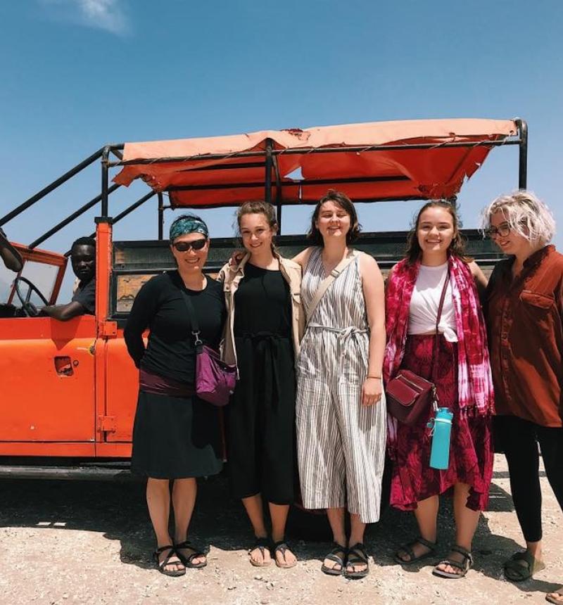 LU students on an excursion to Lac Rose