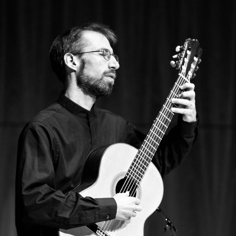 Photograph of Nathan Wysock performing in concert at the Eastman School of Music in 2012