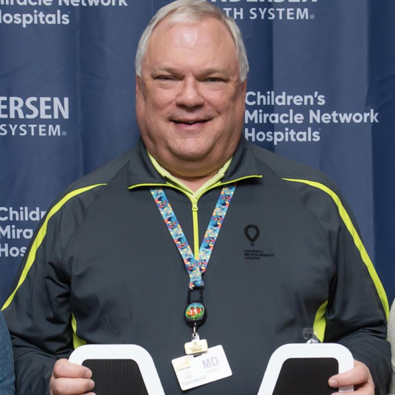 Todd A. Mahr, MD ‘79 at Children's Miracle Network Hospitals event