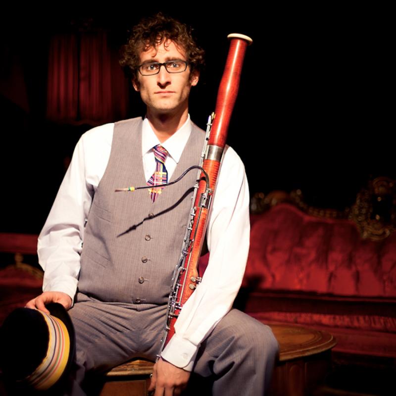 Brad Balliet holding bassoon profile pic