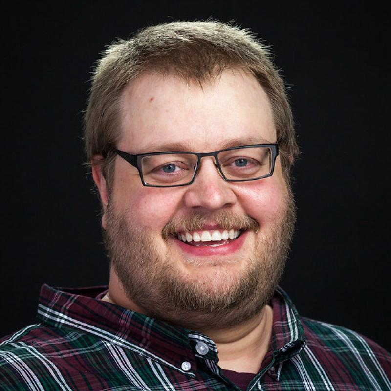 Aaron Sherkow '04 Lighting & Sound Technical Director Profile Headshot