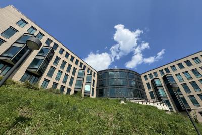The view from behind Hiett Hall