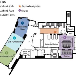 Warch Campus Center level two floor plan