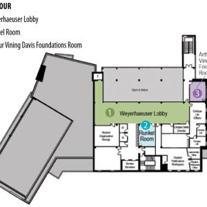 Warch Campus Center level four floor plan