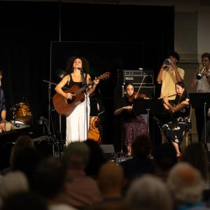 LCMF Students collaborate with Mile of Music Performers
