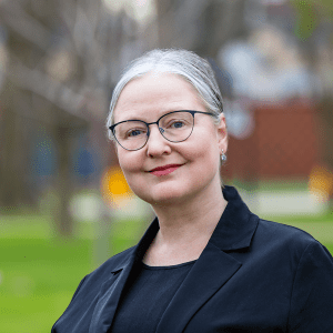 Nora Lewis on the Lawrence University Campus