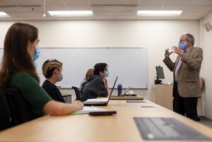 Former U.S. ambassador brings insights to Lawrence as visiting Scarff professor