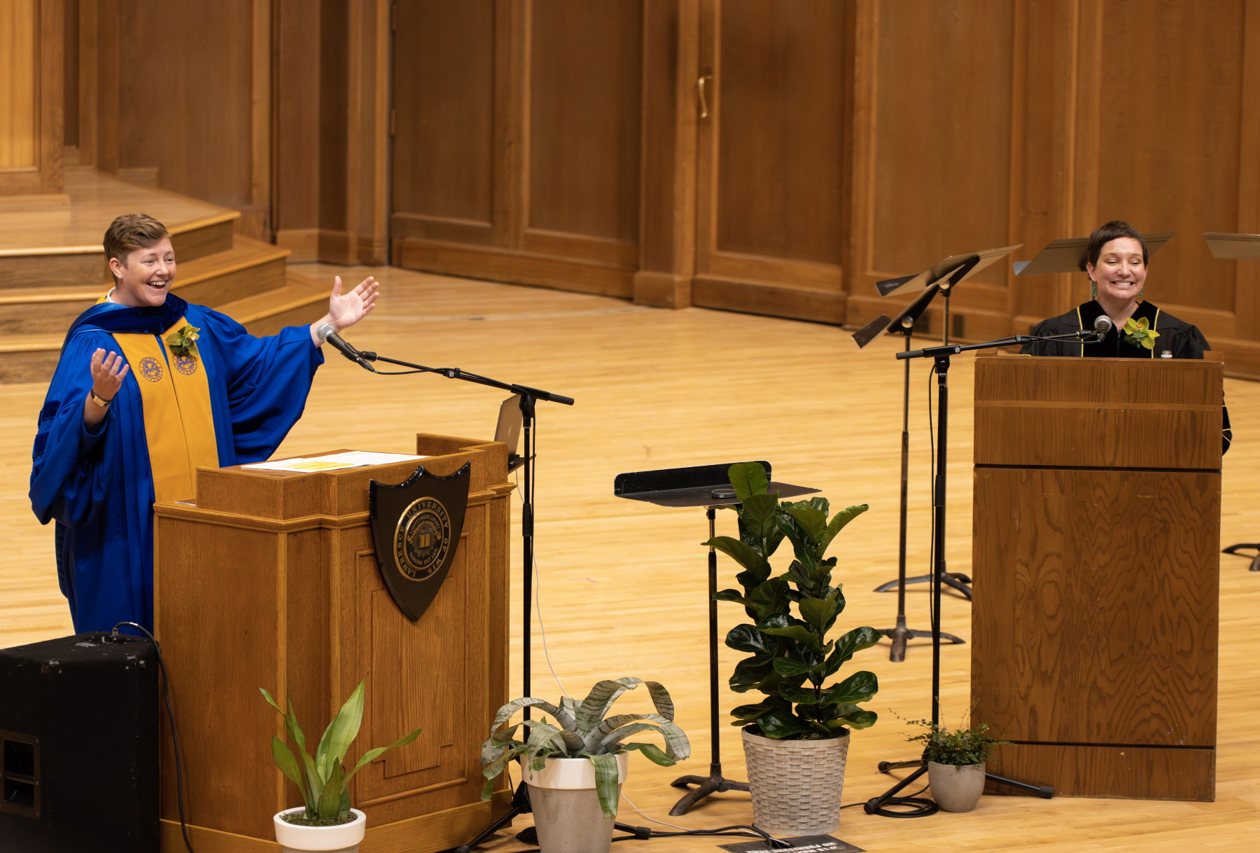 Allan, Kassor explore Catholic, Buddhist pilgrimages in Honors Convocation