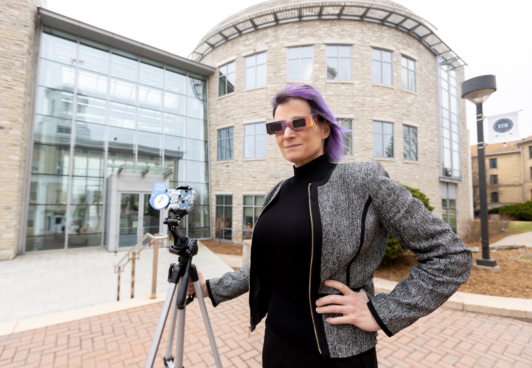 Physics professor Megan Pickett, heading for path of totality, is fired up for April 8 total solar eclipse