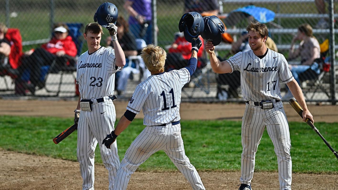 Hot-hitting outfield trio leads Vikings as Lawrence hosts Midwest Conference Tournament