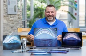 Brian Bartel, alumnus and science instructor, experiments with long-exposure views of campus